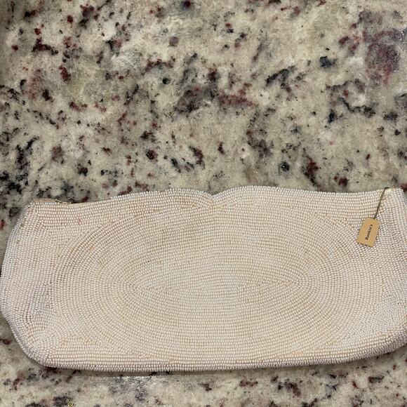 Bags by Josef Beige Beaded Evening Bag Purse tote - Japan - Picture 8 of 9